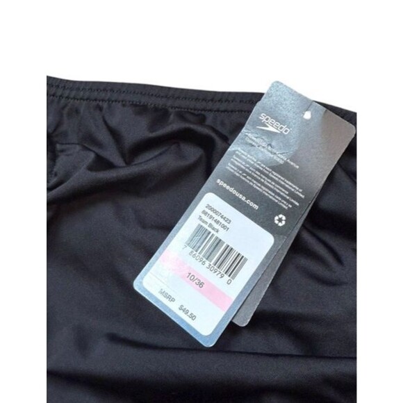 Speedo Pro LT Women's Size 10/36 Team Black Competition Swimsuit - Training NWT - Picture 2 of 4